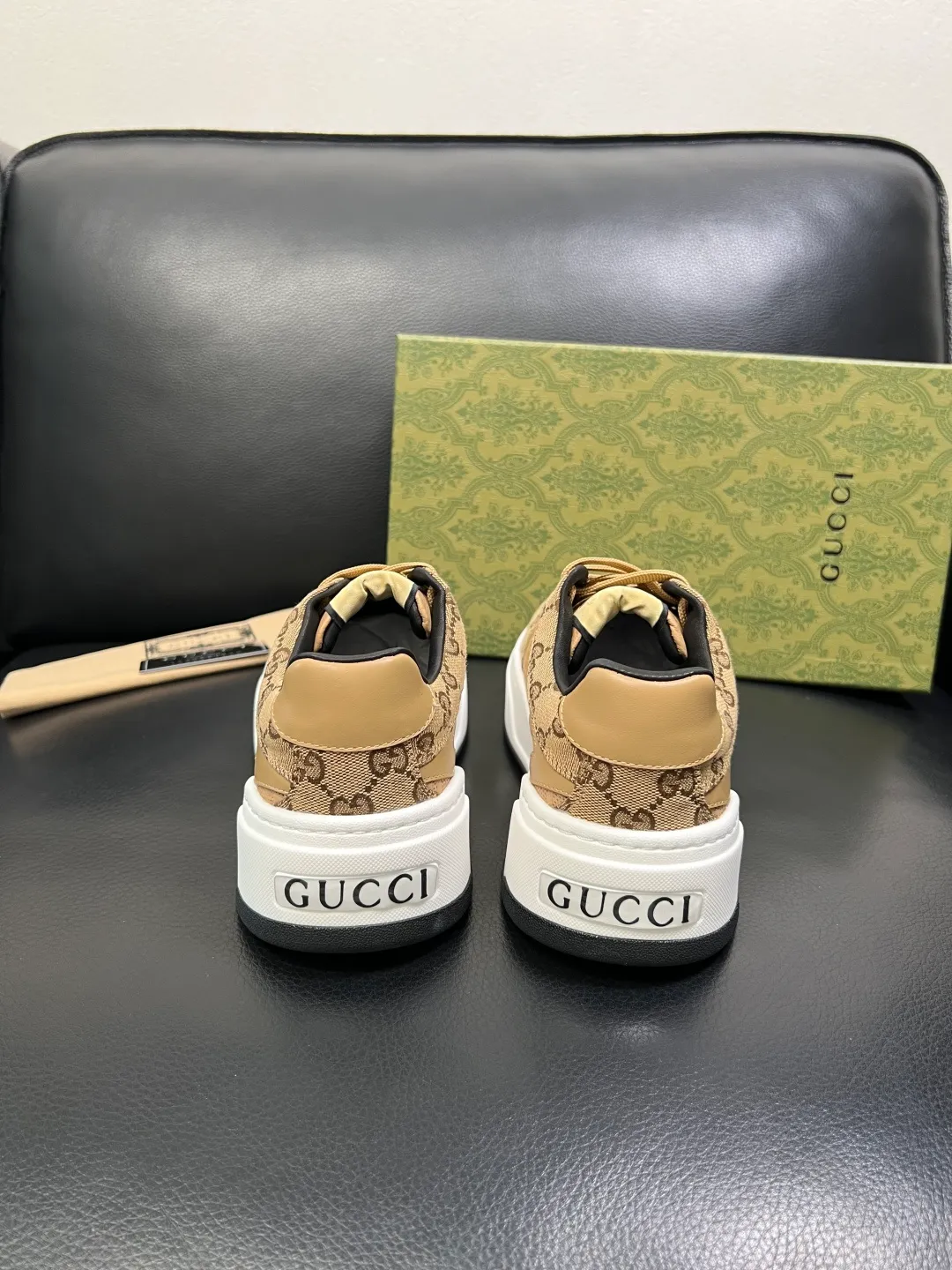 Men's shoes 💰840 Gucci high quality top crafts Gucci counter new original factory configuration, imported cowhide fabric from Italy, imported cowhide lining, breathable and comfortable, sole: original factory special supply original sole super comfortable, original factory and single goods, welcome to compare, code number 38-44 (customized 45 46)